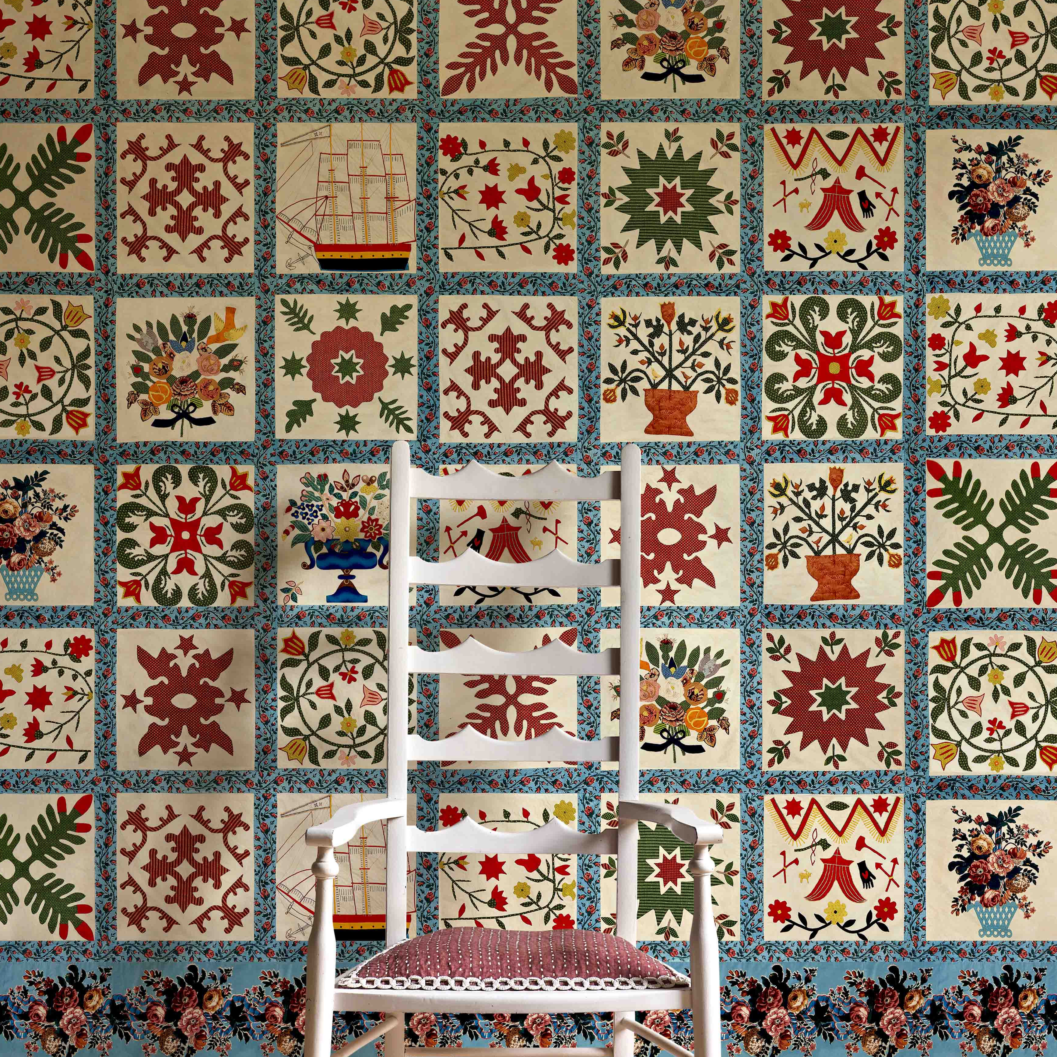 Wide-width wallpapers made in England 