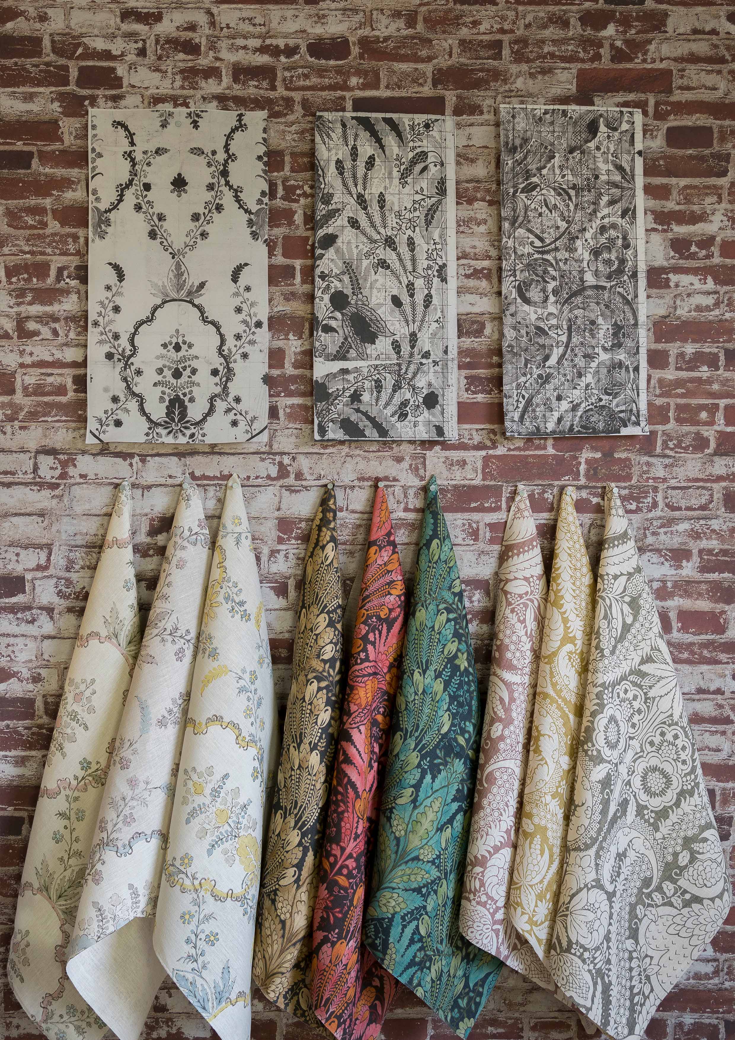 lewis and wood spitalfields collection hanging fabric