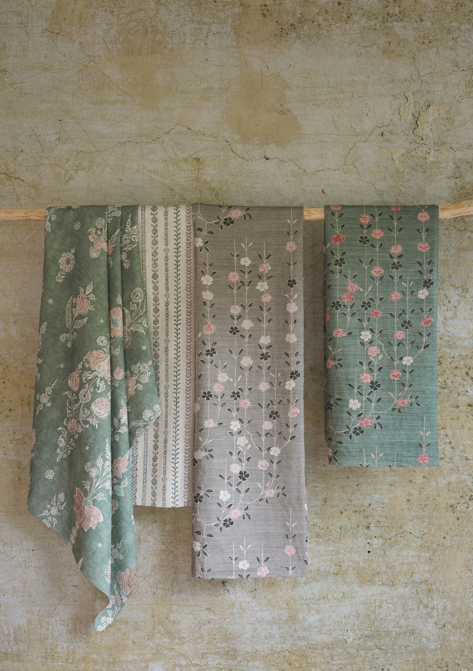 lewis and wood wax work collection hanging fabrics
