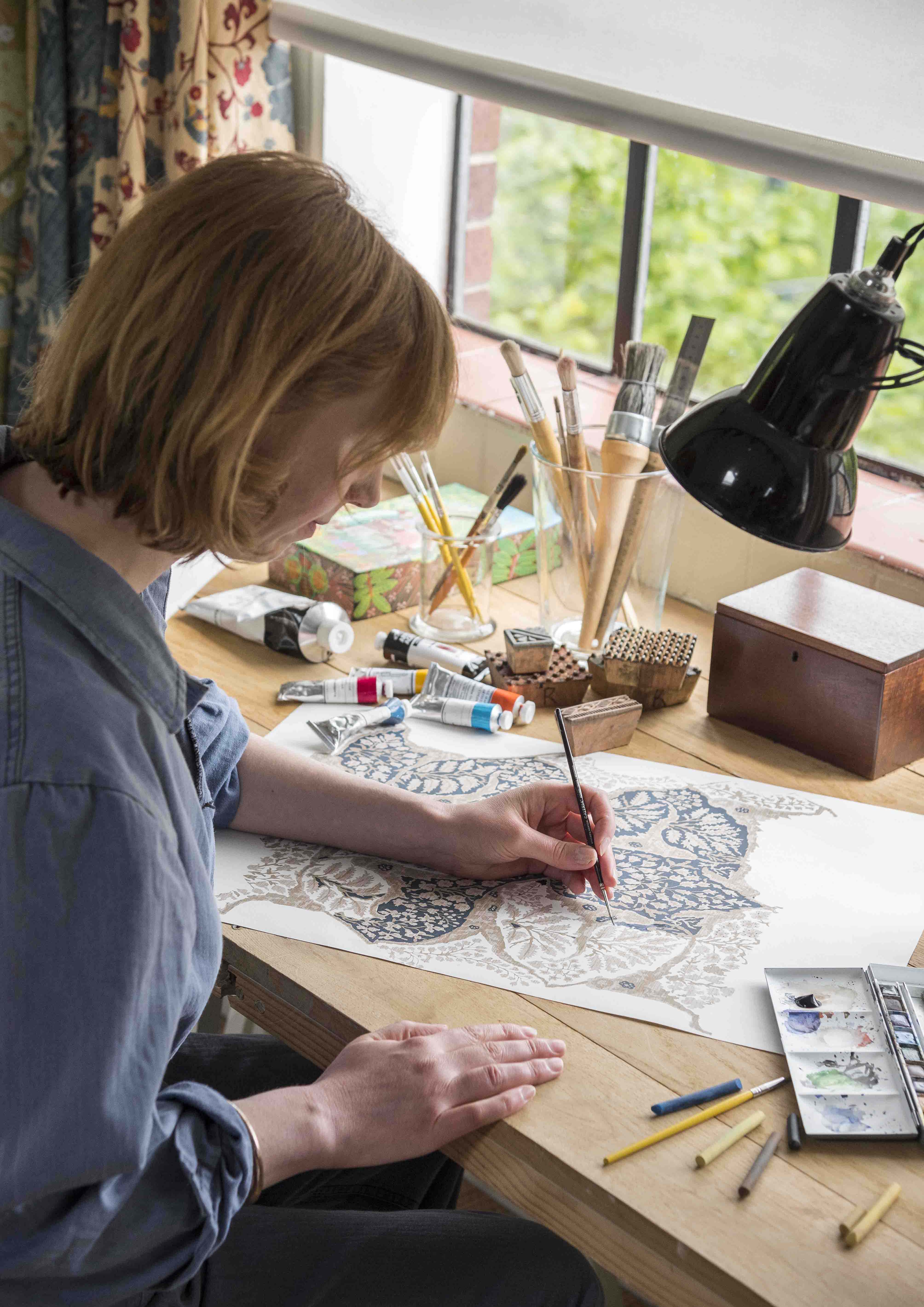 flora roberts painting lewis and wood