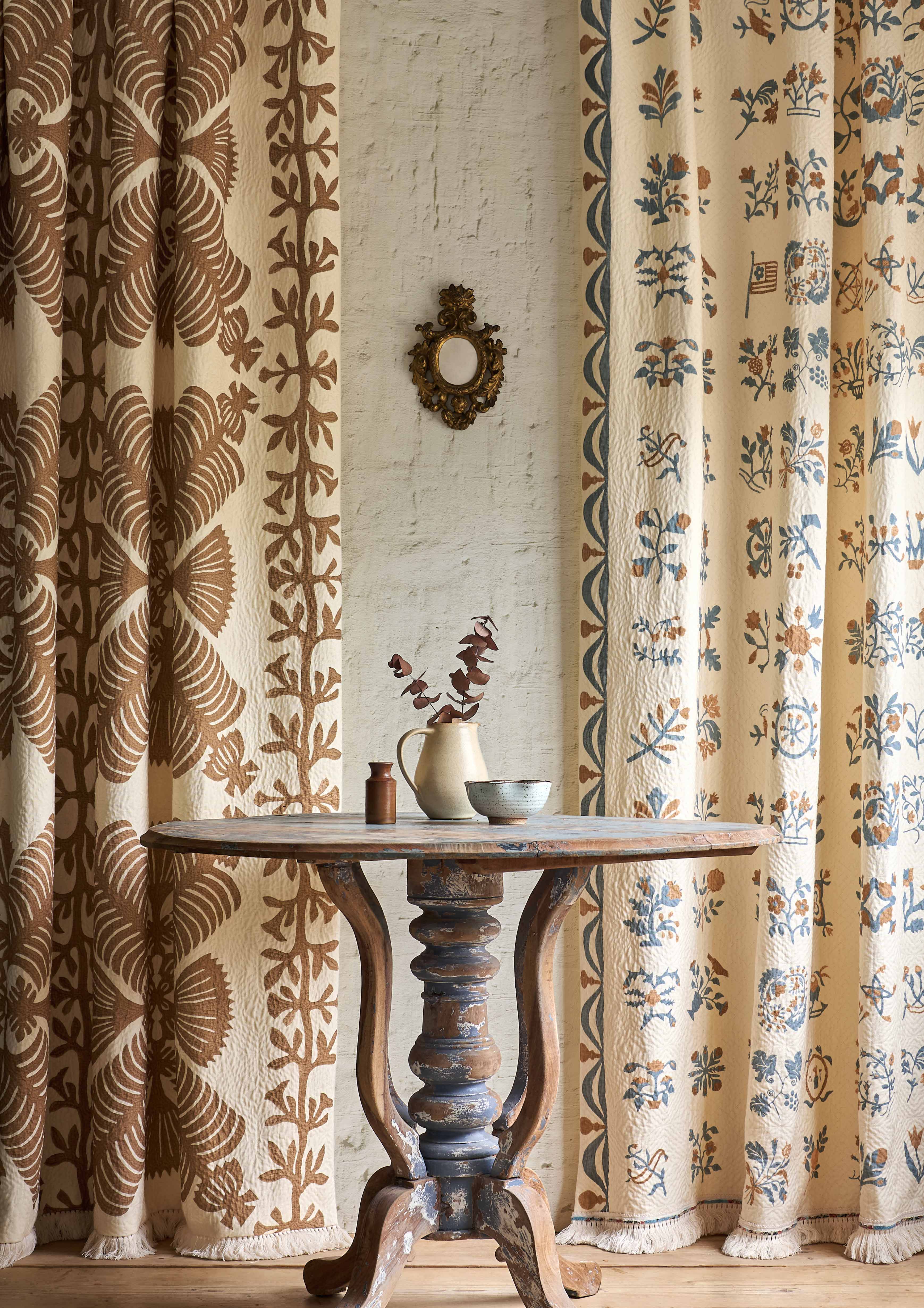 large motif curtains